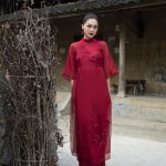 Nét thêu truyền thống trên áo dài