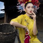 Nét thêu truyền thống trên áo dài