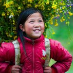 Rosy cheeks and clear eyes