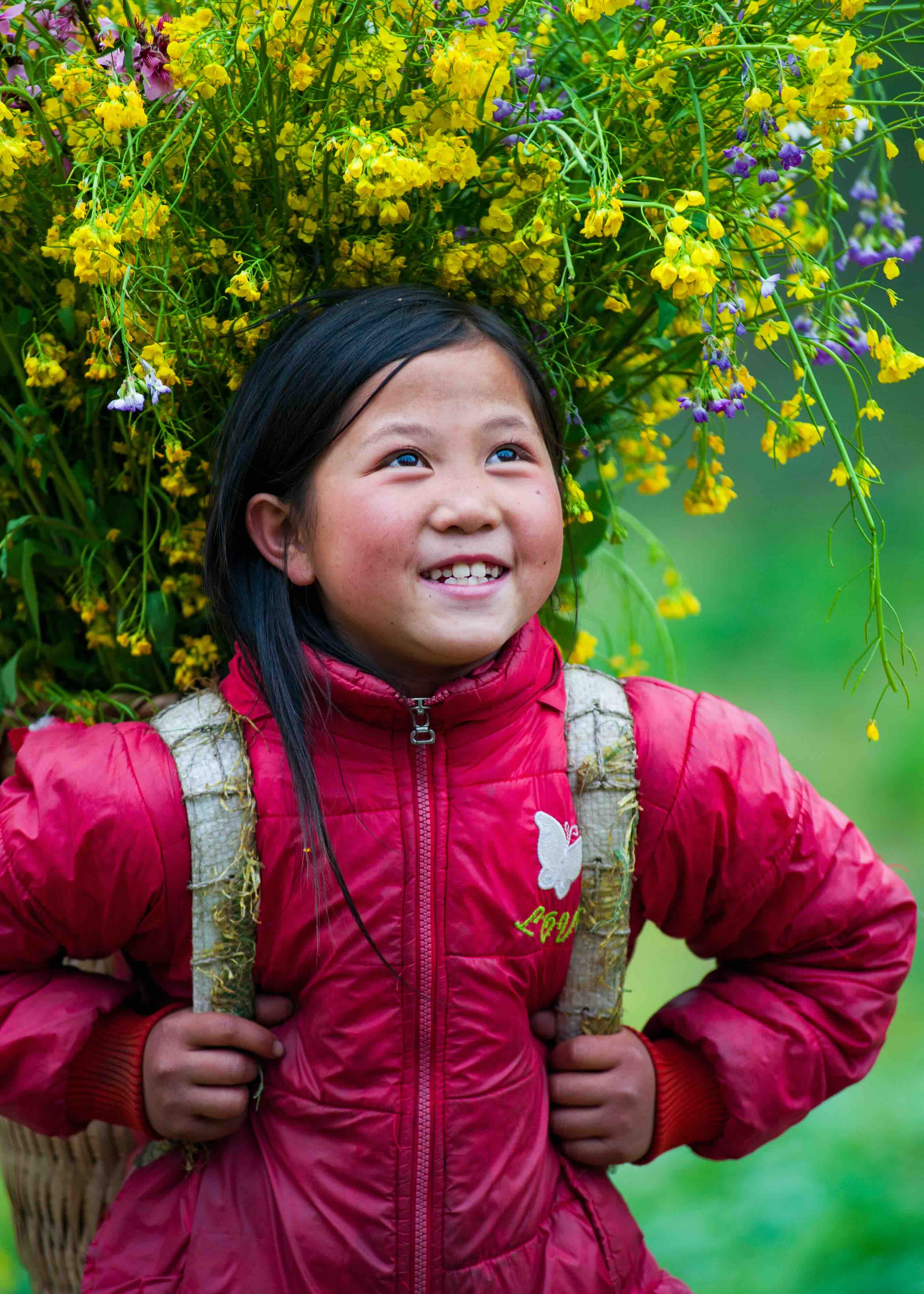 Rosy cheeks and clear eyes