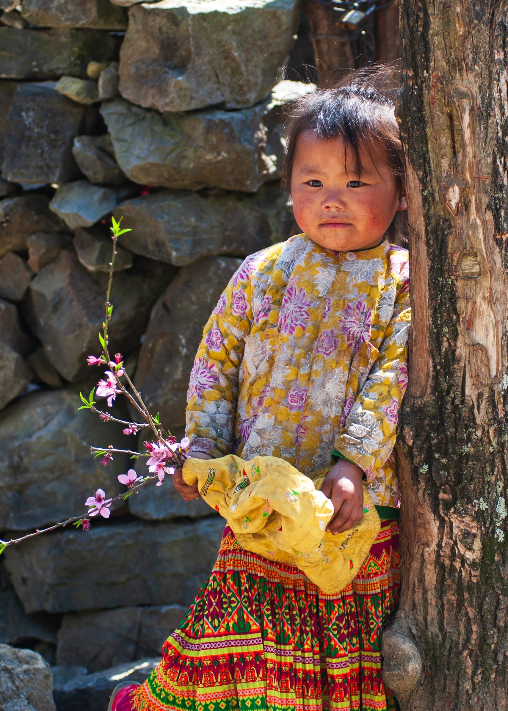 Rosy cheeks and clear eyes