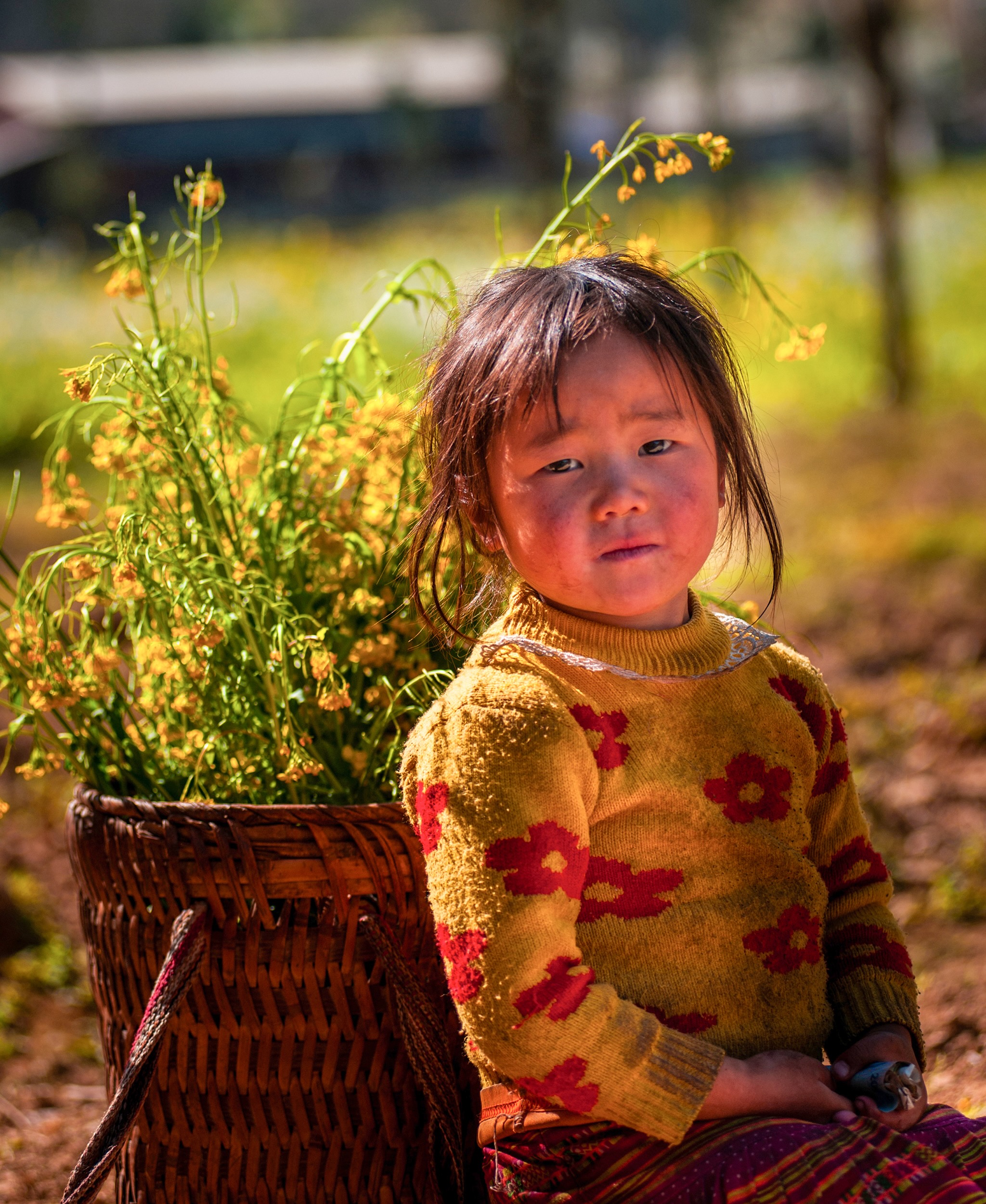Rosy cheeks and clear eyes