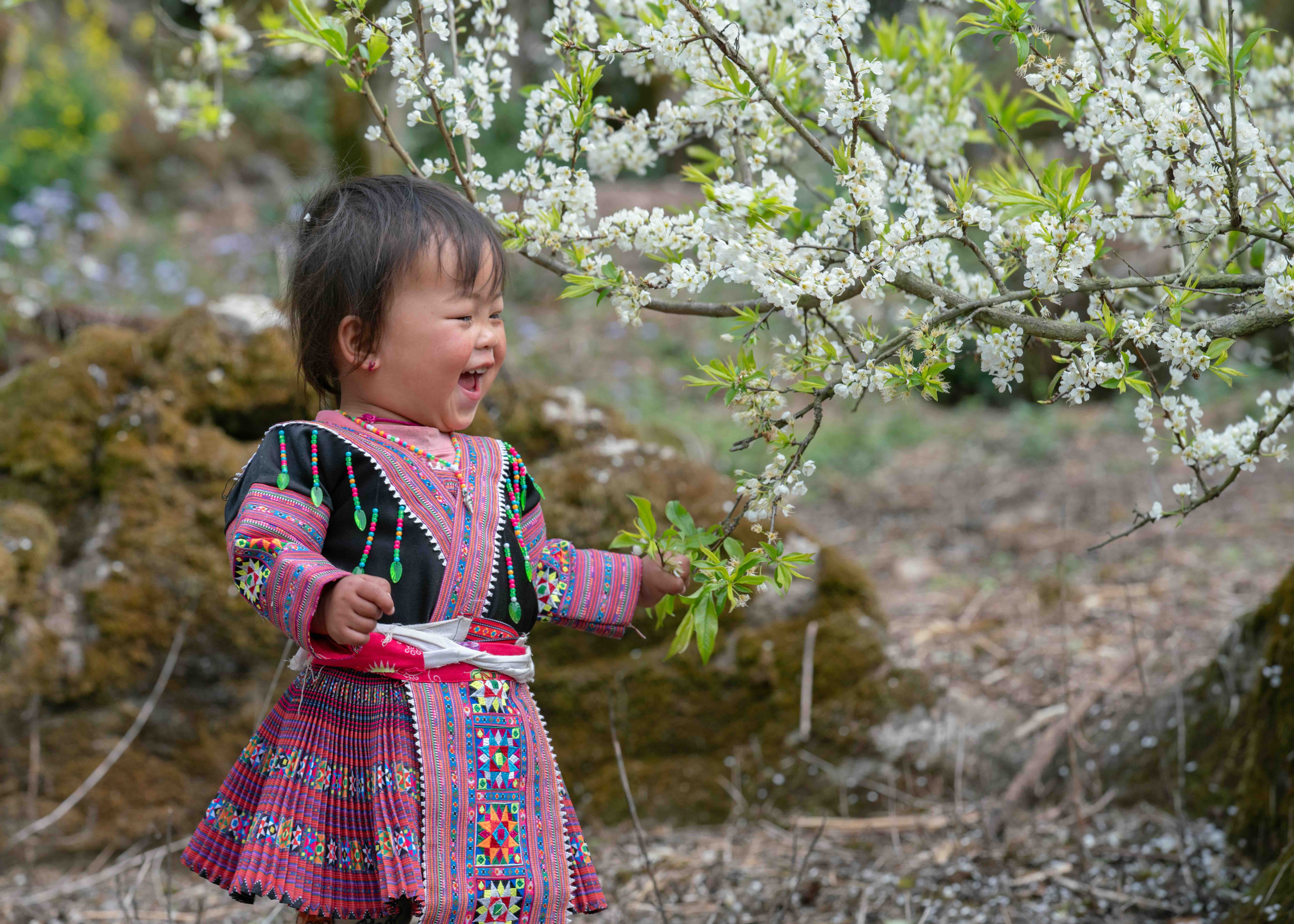 Rosy cheeks and clear eyes